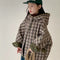 Charl Check Hooded Padded Coat